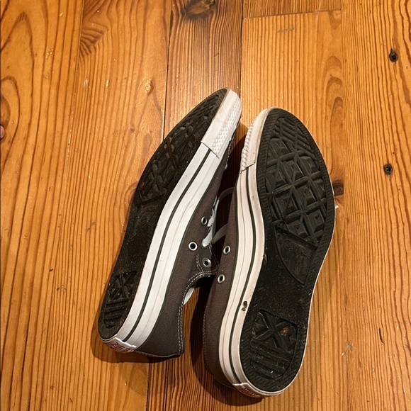 Gray Canvas Sneakers with White Laces - Picture 4 of 5